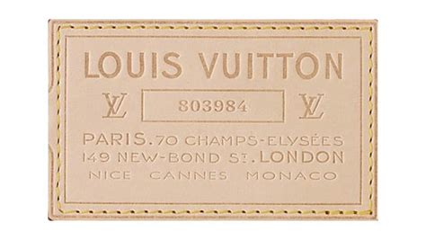 vintage Louis Vuitton clothing tags